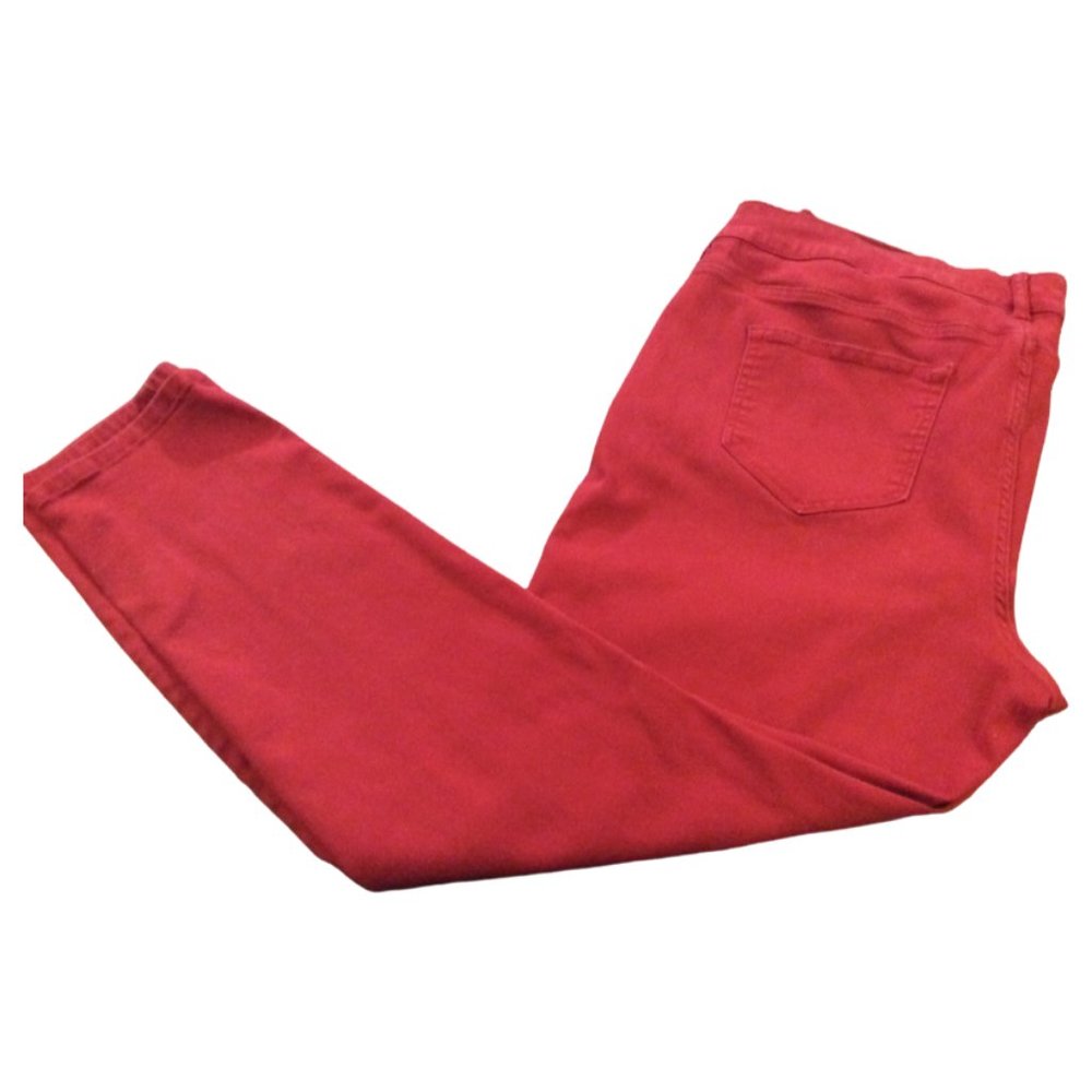 Size 20 Reg - Ladies Red Skinny Jeans